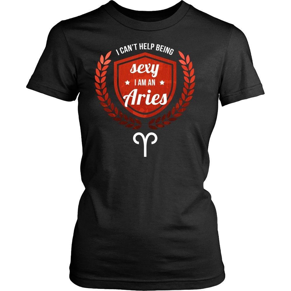 Zodiac T Shirt - I can't help being sexy I am an Aries-T-shirt-Teelime | shirts-hoodies-mugs