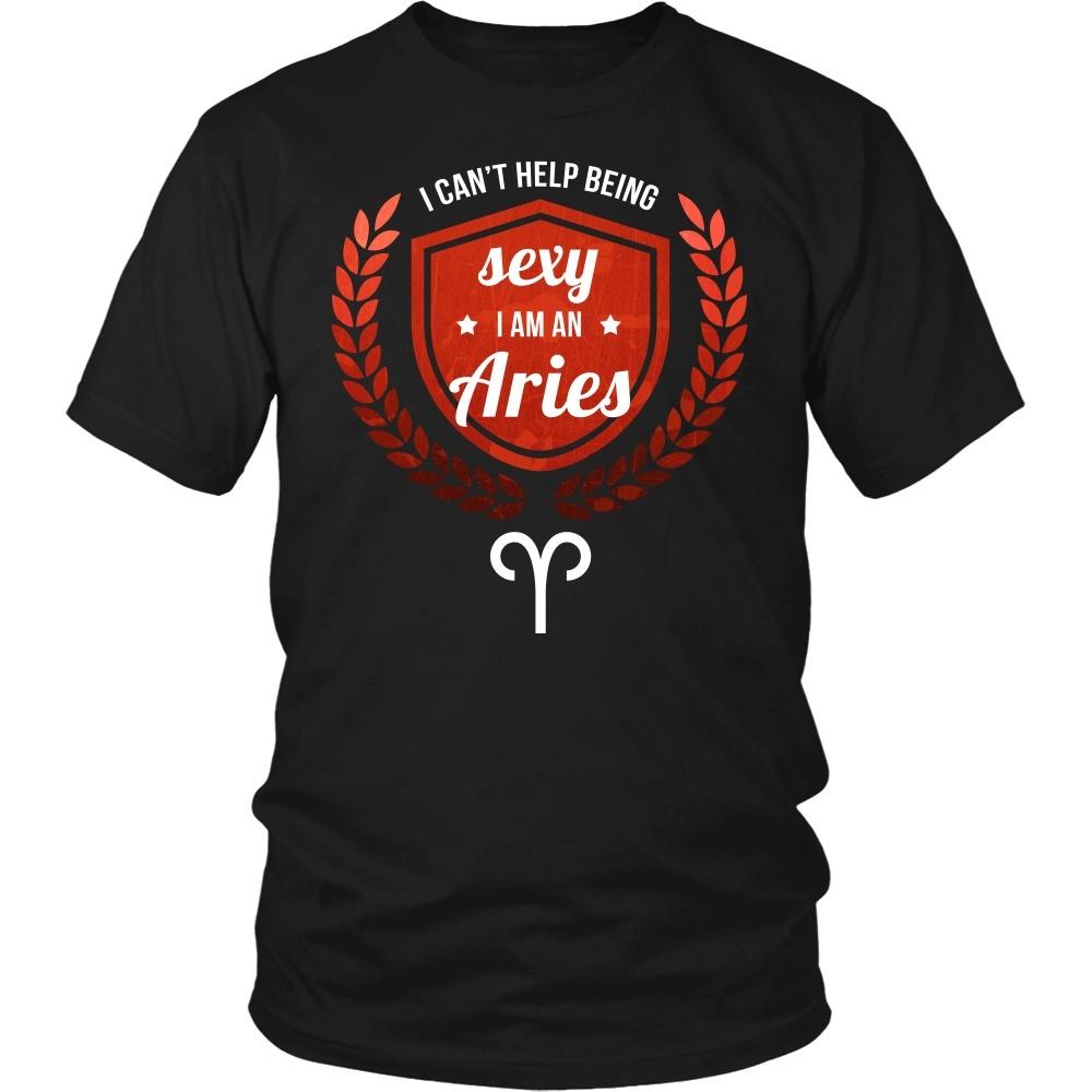Zodiac T Shirt - I can't help being sexy I am an Aries-T-shirt-Teelime | shirts-hoodies-mugs